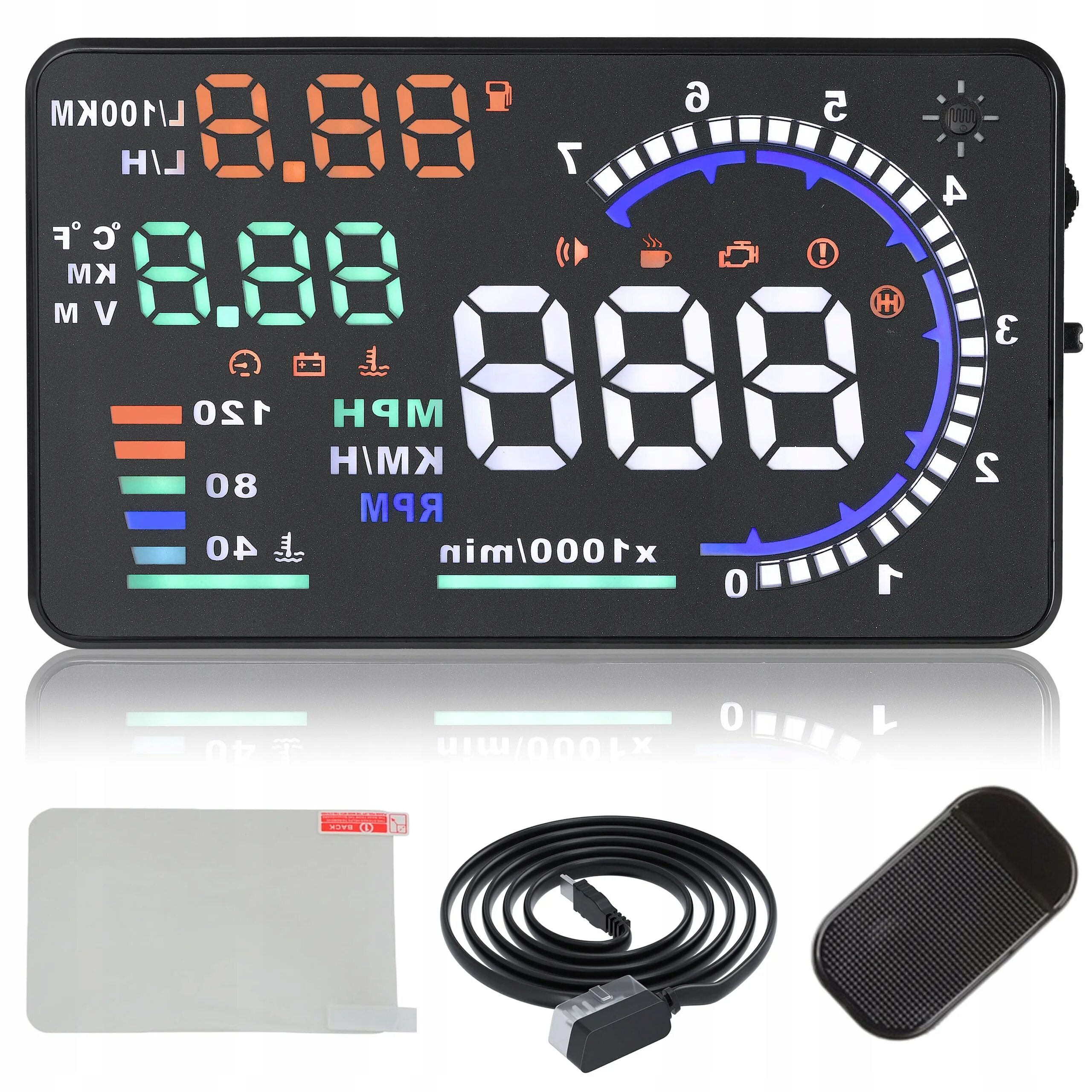 Hud display car. Prology hds-500 obd-ii проекционный дисплей. hud проектор скорости на лобовое стекло автомобиля cardisplay a8. автомобильный проектор hud a5 hud. display hud obd ii -.