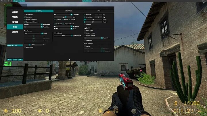 Ultrahook. CS source v34 инвентарь. Читы. Читы на Counter Strike source. Читы ксс 34.