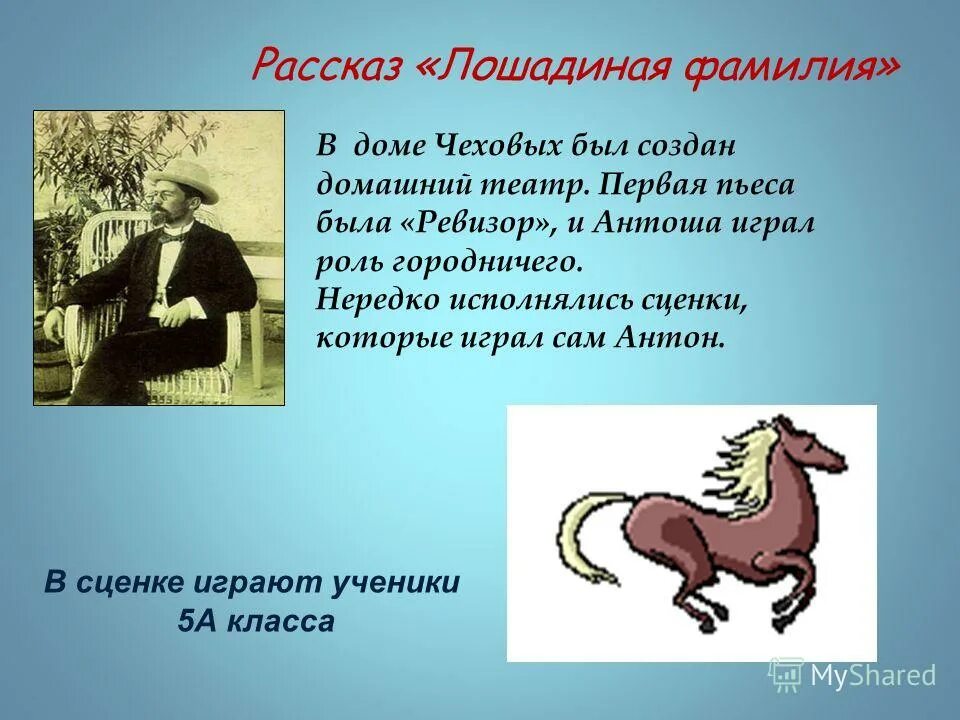 Фамилия коне. Юмористический рассказ Чехова Лошадиная фамилия. 5кл Чехов Лошадиная фамилия. Презентация на тему Лошадиная фамильца.