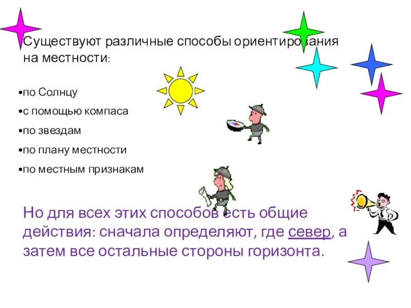 Ориентирование по солнцу 2 класс. Ориентирование на местности разными способами. Различные способы ориентирования на местности. Ориентирование на местности 2 класс. Способы ориентирования на местности 2 класс.