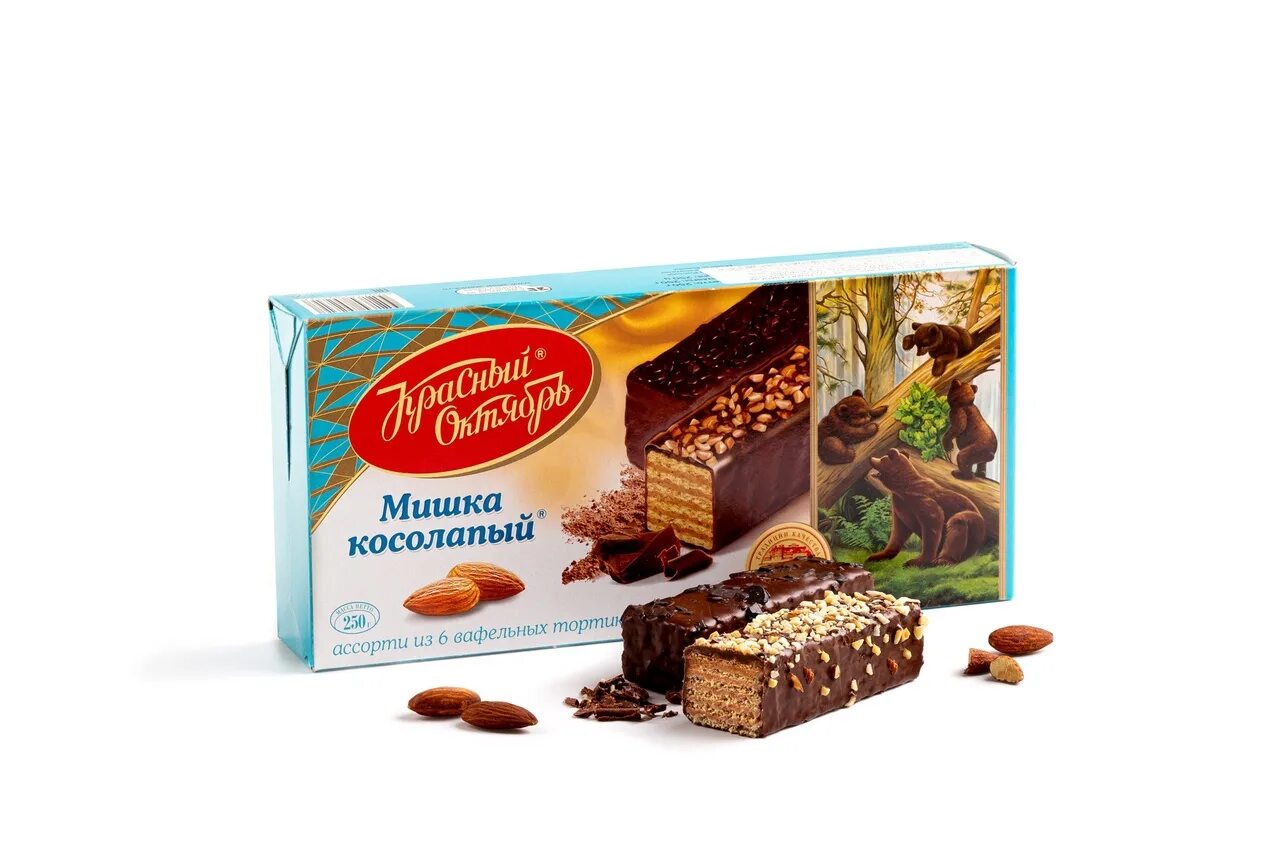Торт вафельный мишка косолапый красный октябрь. Торт вафельный мишка косолапый красный октябрь 250. Торт вафельный красный октябрь мишка косолапый 250 г. Торт вафельный мишка косолапый 250г. Торт вафельный красный октябрь мишка косолапый 250 г.