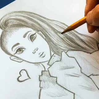 Жалаңаш қыздың әдемі қарындашпен салған суреті