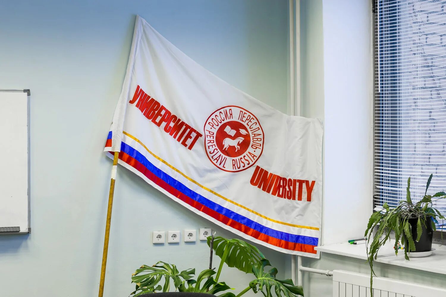 Флаг российский. Флаг с изображением школы. Флаг техникума. Флаг университета. Знамя вуза.