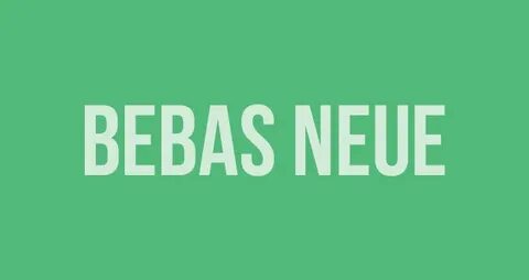 Bebas bold