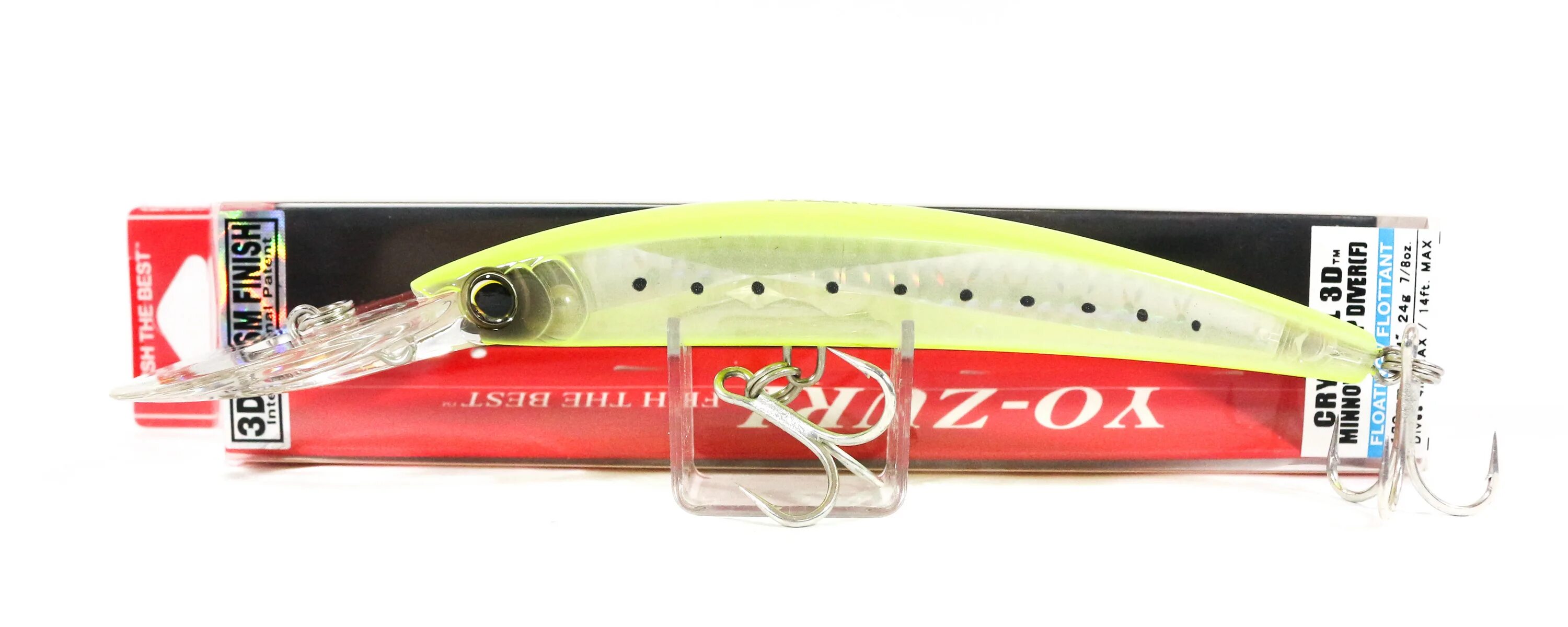 Yo-Zuri Crystal Minnow DD. Yo-Zuri Crystal Minnow DD GB. Yo-Zuri Crystal 3d Minnow DD, 42gr,. Yo-Zuri Crystal Minnow DD B. Yo zuri crystal minnow