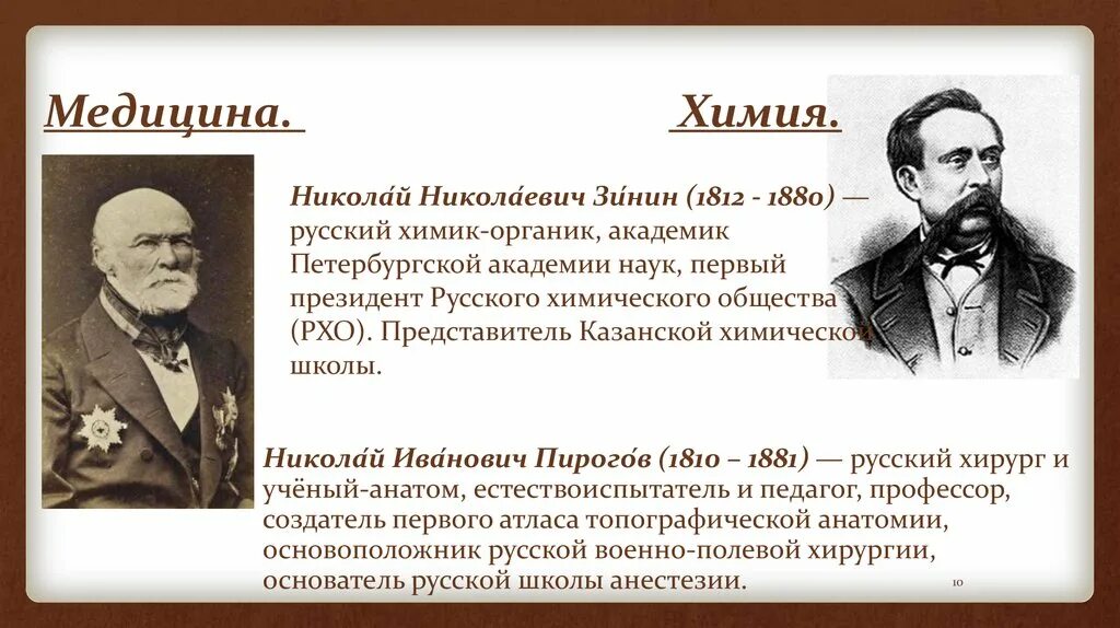 Создатель военно полевой хирургии топографической анатомии. Основоположник медицинской химии. Органическая химия и медицина. Связь химии с медициной.