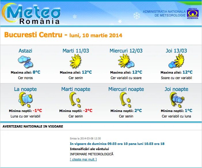 Meteo. Метео 10. Romania weather\. Meteo MD.