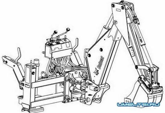 Мини экскаватор для фермерского хозяйства - Чертежи, 3D Модели, Проекты, Строите