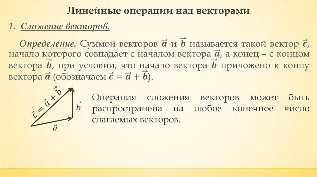 Вектор линейные операции. Векторы и линейные операции над ними. Линейные операции над векторами. Понятие вектора линейные операции над векторами. Линейные операции над векторами умножение.