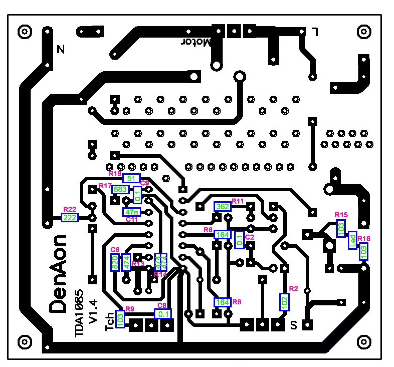 gris fantasma Fiordo tda 1085 pcb bestia Elemental bibliotecario