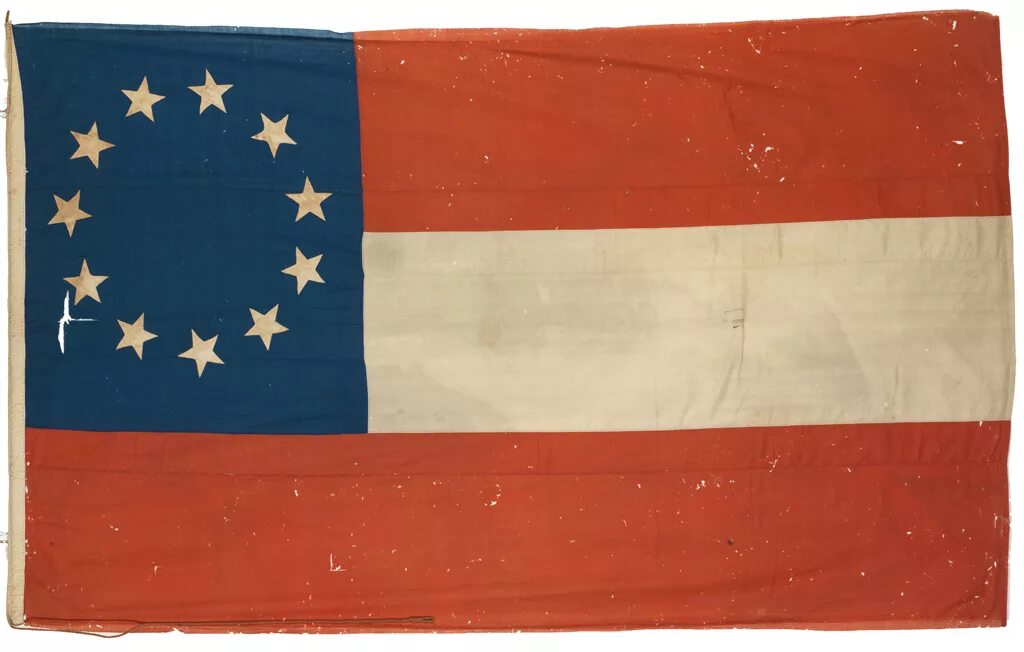 Флаг во время войны. Флаг конфедератов США 1861. Флаг КША 1861. Флаг Конфедеративных Штатов Америки.