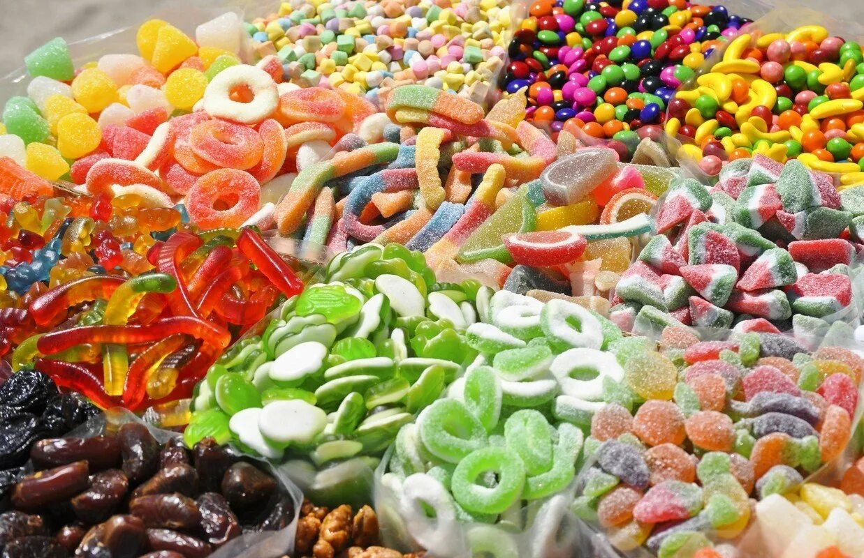 You eat many sweets