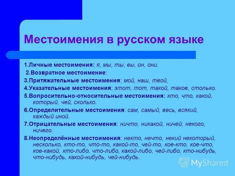 Местоимения со словами. Местоимения втрусском я. Местоименинв русском языке. Место имения в рузком языке. Местение в русском языке.