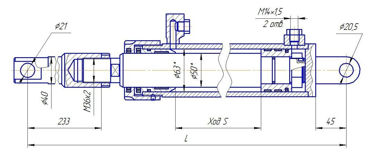 40 320. Гц х. 50. Гц х. Гидроцилиндр гц 50.