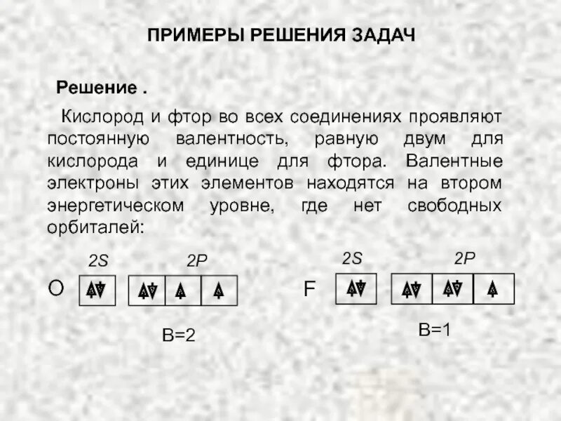 Валентные электроны это. Валентные электроны кислорода. Валентные возможности атома фтора. Возбужденные состояния кислорода.