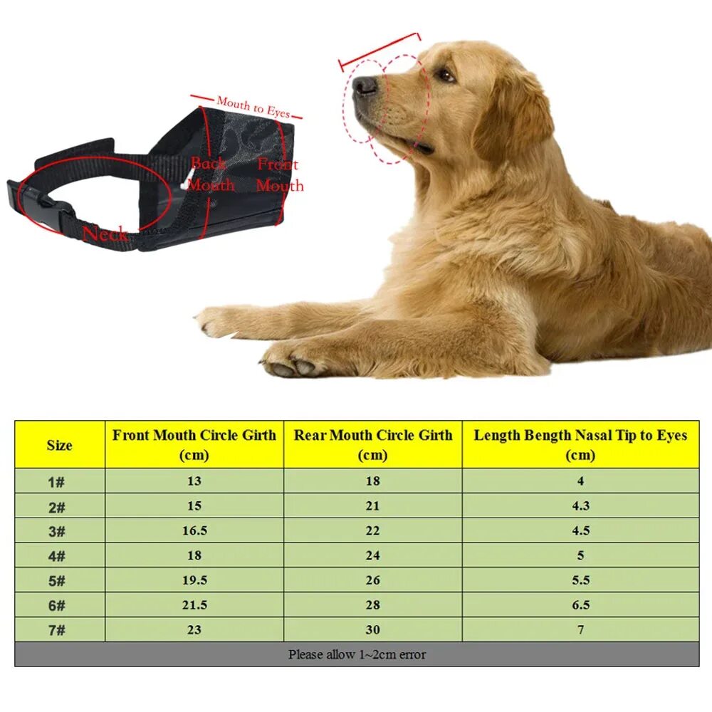 Как подобрать намордник по размеру