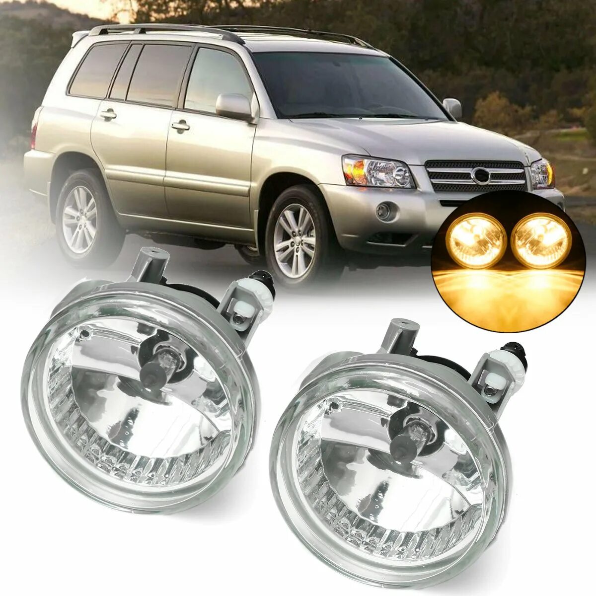 Противотуманные фары комплект хайлендер 2002. ПТФ Toyota Highlander 2005. ПТФ Тойота хайлендер 2002. Туманки Тойота хайлендер 2003 размер. Противотуманная фара хайлендер