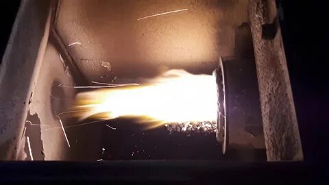 Горение горелки котла