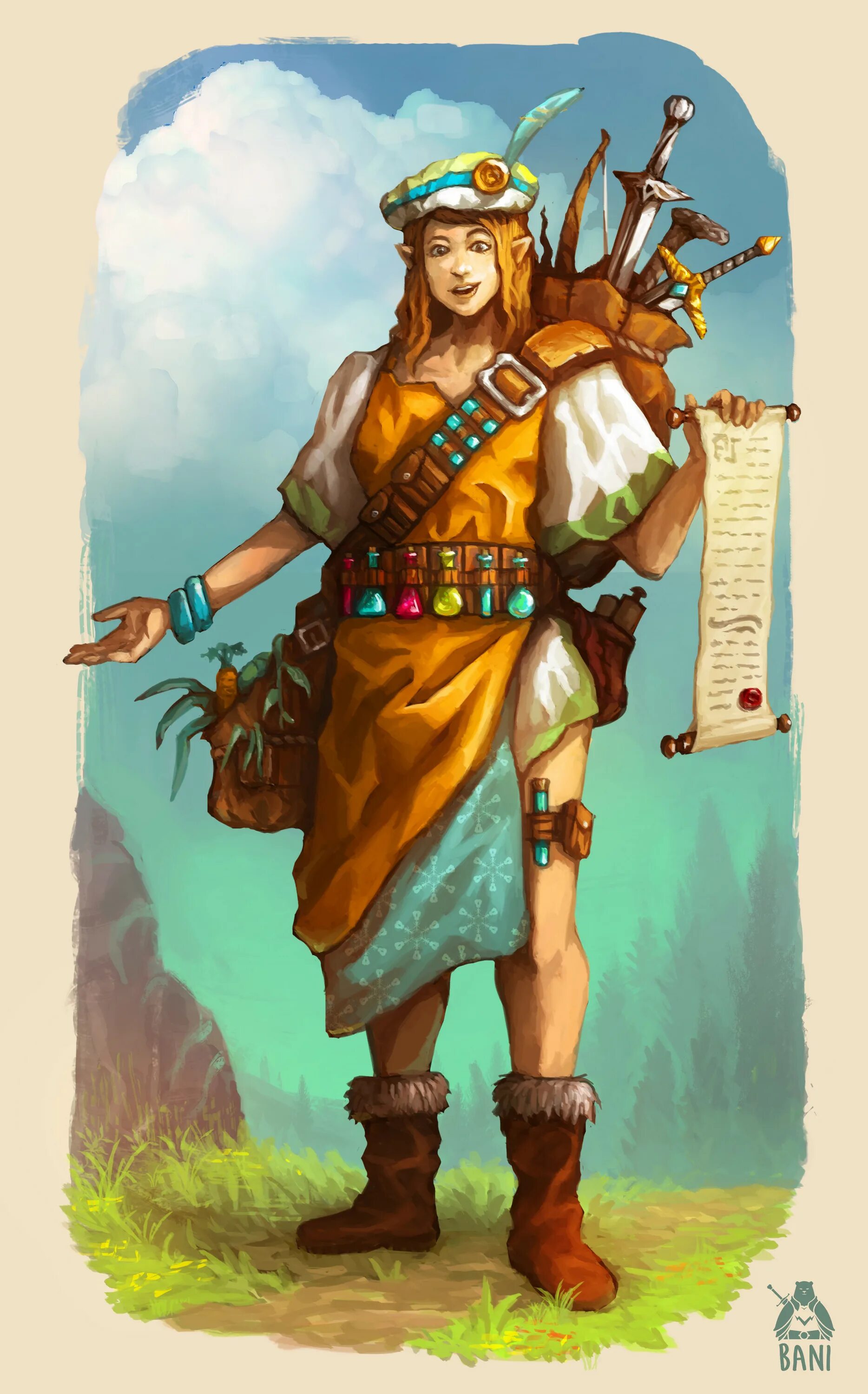 Travelling merchant. Terraria travelling merchant art. Shiftplox the traveling merchant. Мифа зельда. Купец концепт арт.