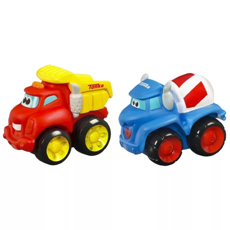 Машинки 2 часа. Tonka Hasbro машинки. Бетономешалка Tonka. Две машинки. Две Игрушечные машинки.