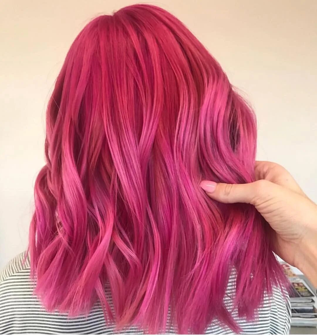 Как сделать розовые волосы