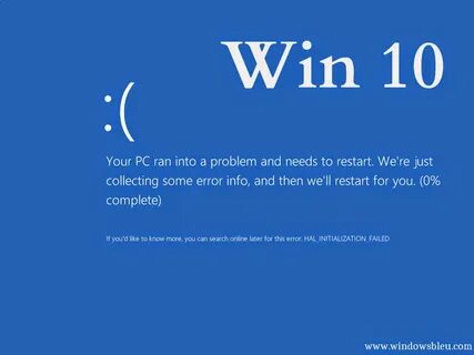 Ошибки bsod windows 10