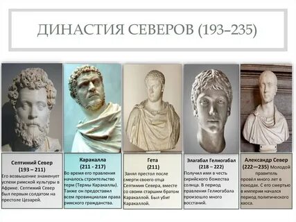 Правление римских императоров