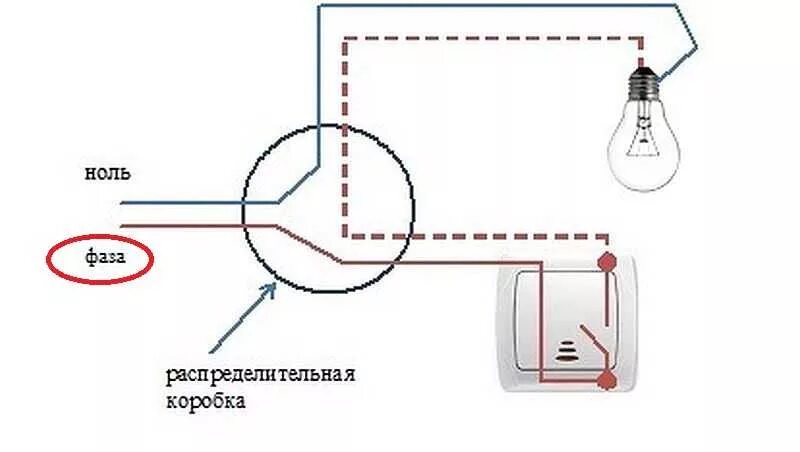 Ответы Mail.ru: Как подключить одноклавишный выключатель к двум патронам через в
