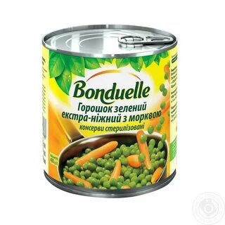 Бондюэль горошек с морковью