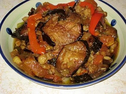 Как потушить баклажаны с мясом