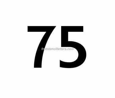 75 большими цифрами