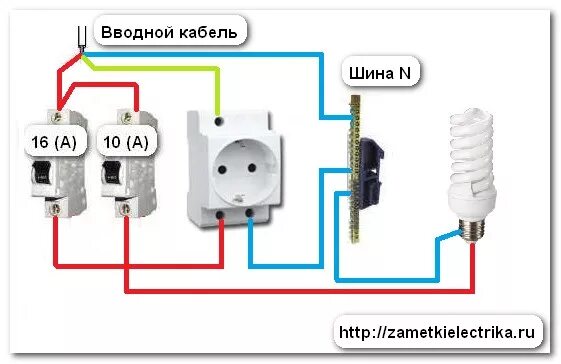 Подключение розетки к автомату фото - DelaDom.ru
