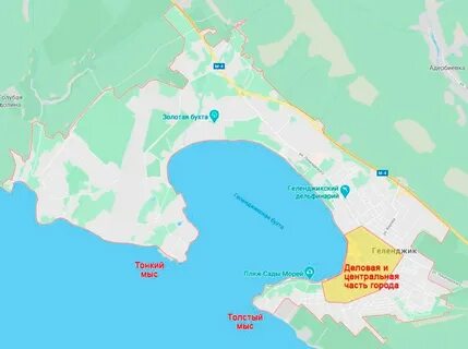 Новый парк в геленджике карта