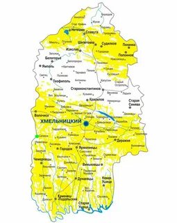 Хмельницкая область на карте