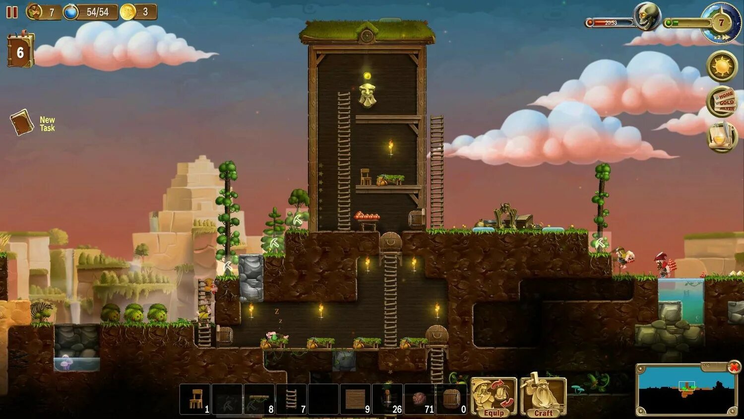 Craft the world версия. Крафт зе ворлд. Игра Craft the World. Craft the World база. Игра про гномов копателей Craft the World.