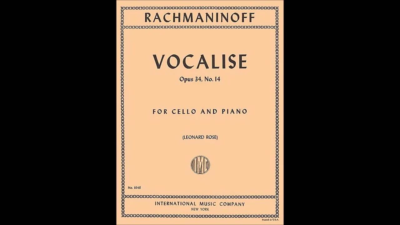 Опус прозаика. Опус литературный. Vocalise, op. 34, No. 14 Рахманинов. Рахманинов Вокализ. Вокализ 14.