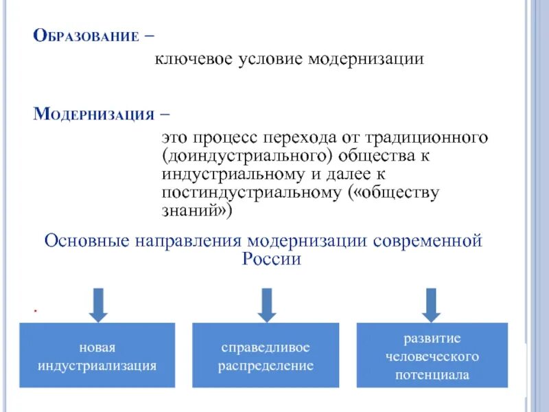 Какое направление модернизации. Направления модернизации. направление модернизации современной россии. модернизация это процесс перехода. направления модернизации обществознание.