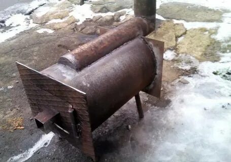 Сделать печку своими руками из трубы