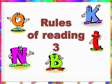 Wordwall reading rules