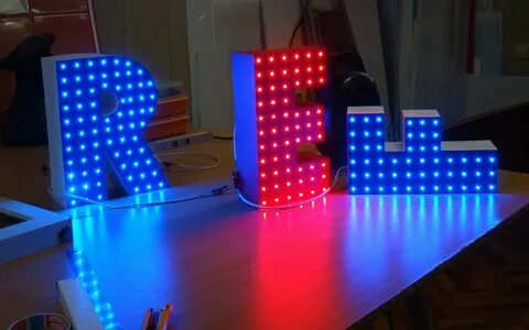 Изготовление световых буквы