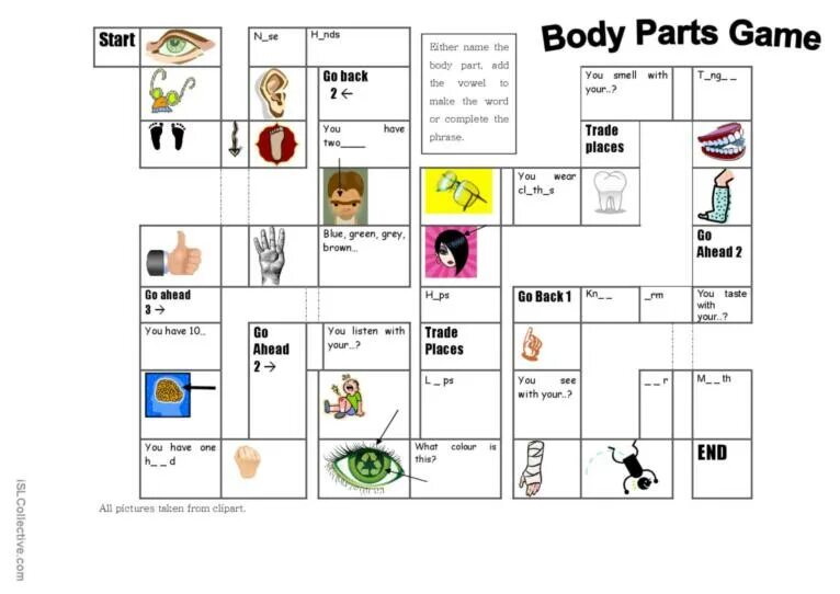 Part of the game. Body parts board game. body parts board game for kids. настольная игра части тела на английском. body parts boardgame.