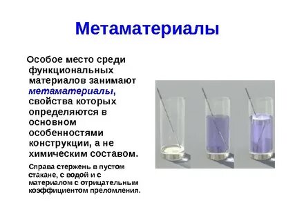 Какими свойствами обладают метаматериалы