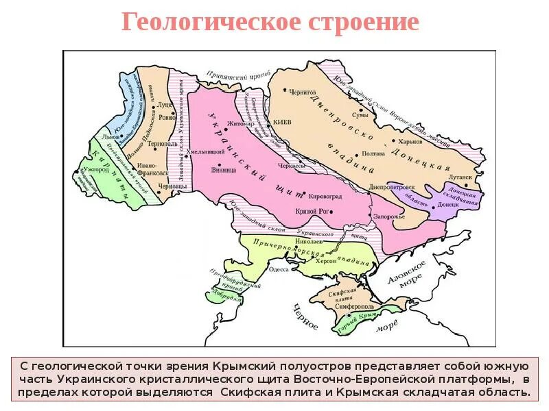 Тектоническое строение украины. Рельеф украинский щит. Скифская плита. Днепровско-донецкая впадина на карте. Украинский щит геология.