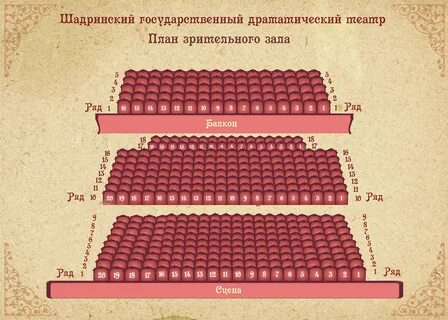 План зала театра