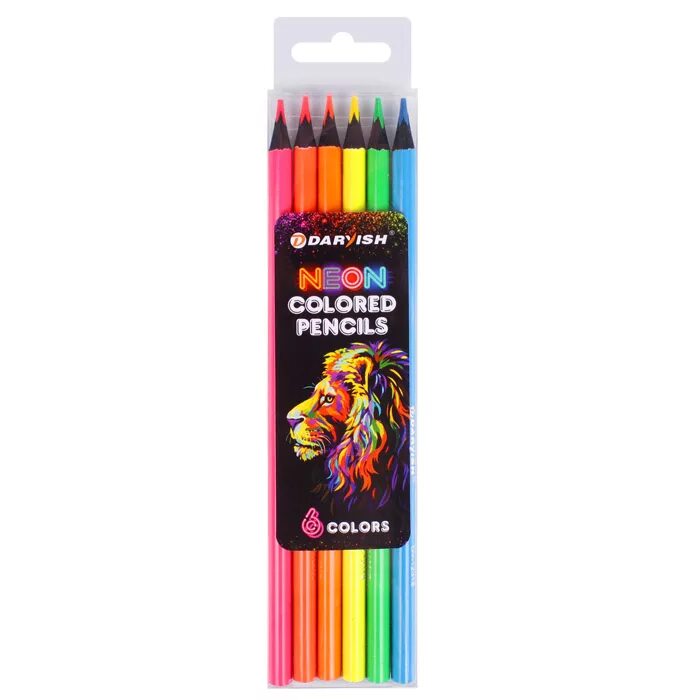 Цветные карандаши 6 цветов. Набор неоновых карандашей. Профессиональные Неоновые карандаши. Неоновые карандаши