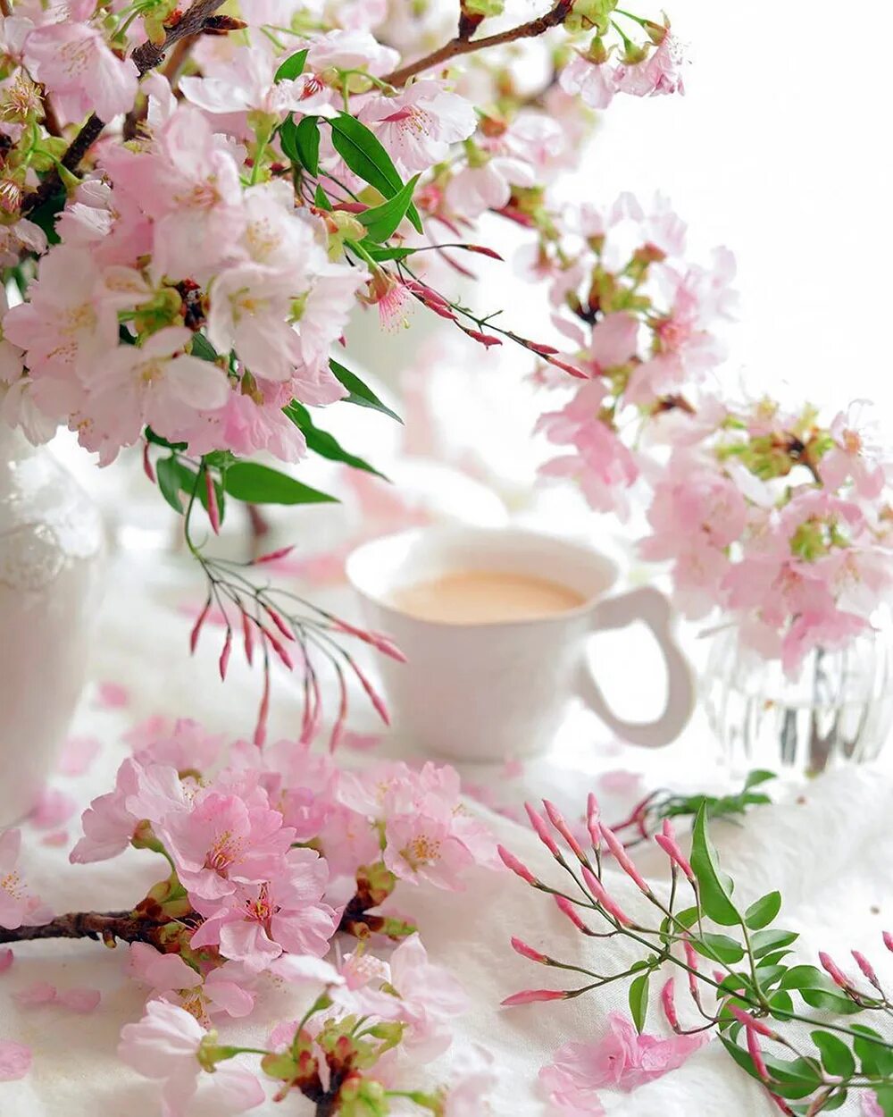 Доброе утро красивые весенние цветы открытки. Утренние цветы. Открытки с добрым утром весенние. Доброе Весеннее утро.