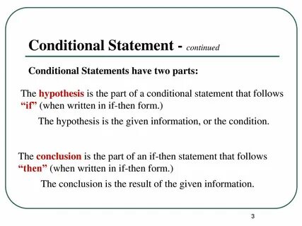 To have a condition