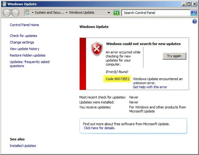 Исправить windows update. &quot;windowsupdate_80072efe&quot; &quot;windowsupdate_dt000&quot;. код 80072efe ошибка обновления windows 7. 80072efe ошибка обновления windows 7 как исправить. виндовс 2 ошибки.