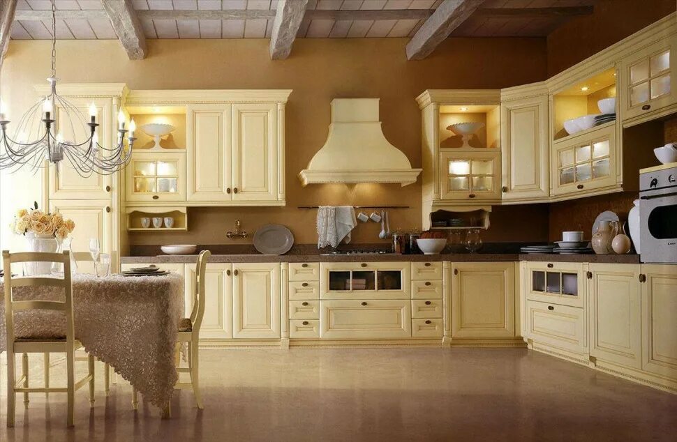 Слоновый кость кухонный. Кухня Прованс беж. Кухня в классическом стиле. Бежевые кухни.