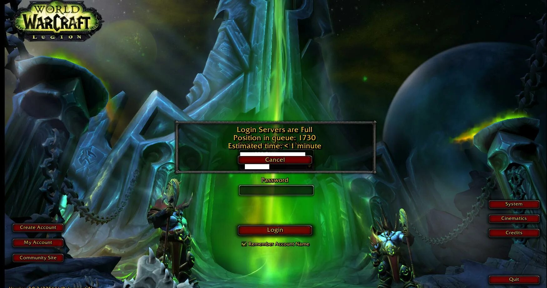 Ошибки world of warcraft. World of warcraft 7.3.5. world of warcraft вы были отключены. очереди в world of warcraft. wow legion.